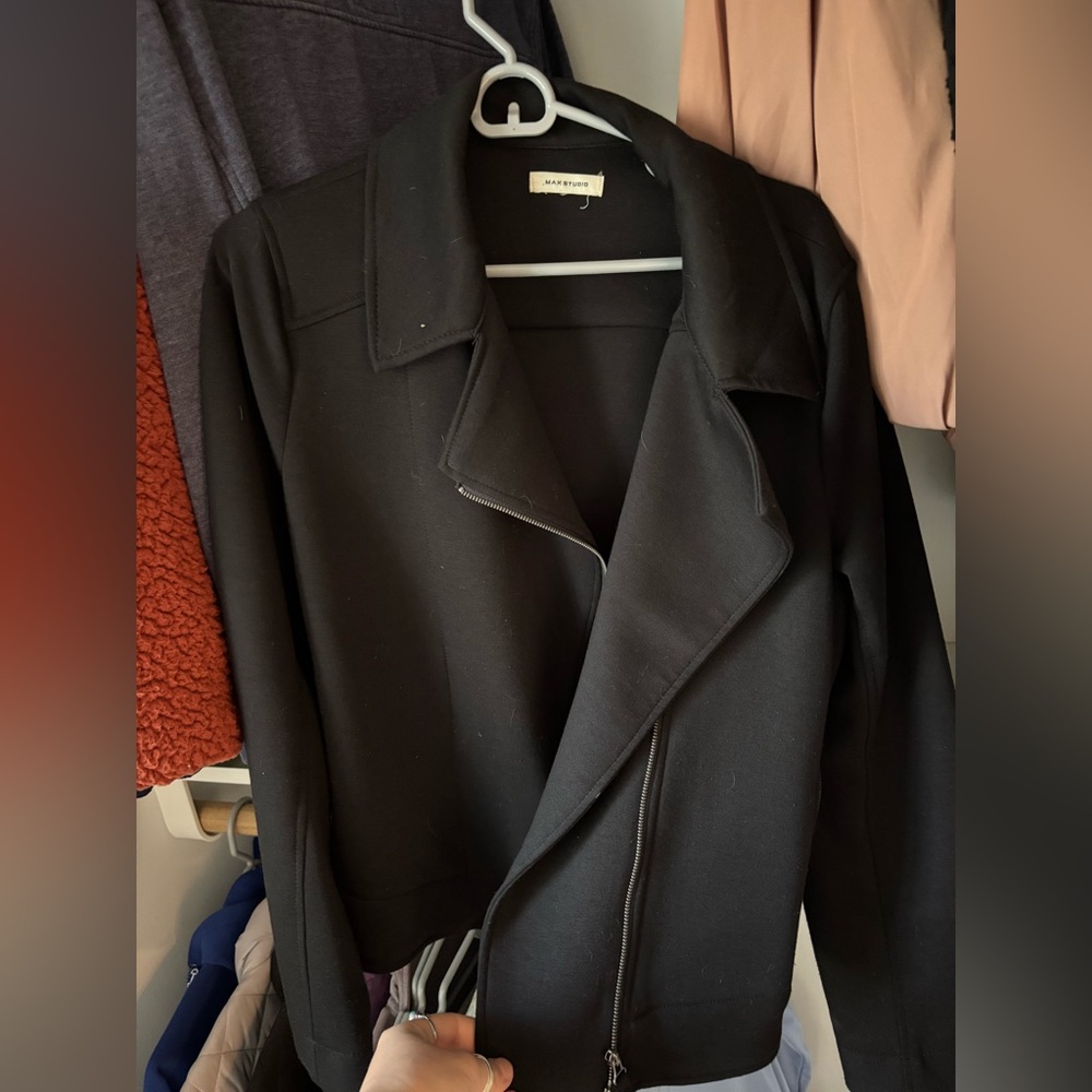 Max Studio Women's Elegant Black Trench Coat